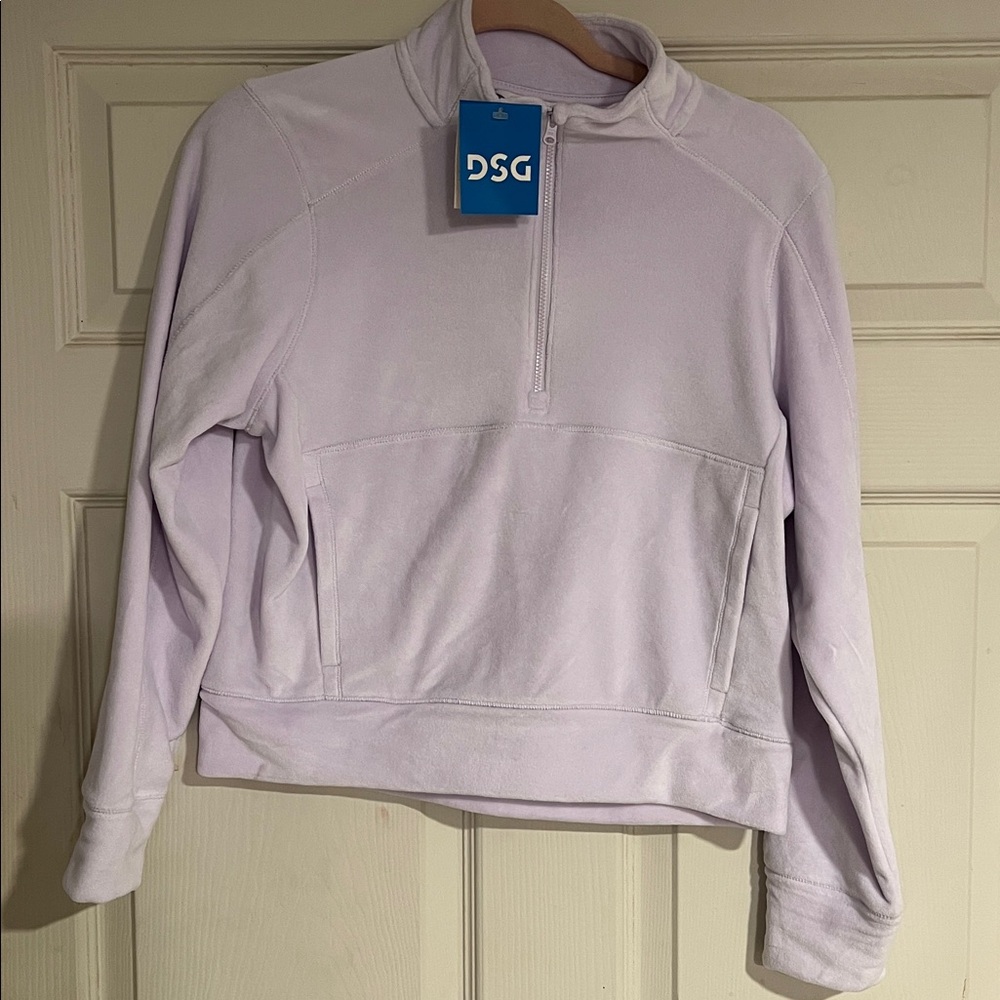 Lavender Quarter-Zip Pullover